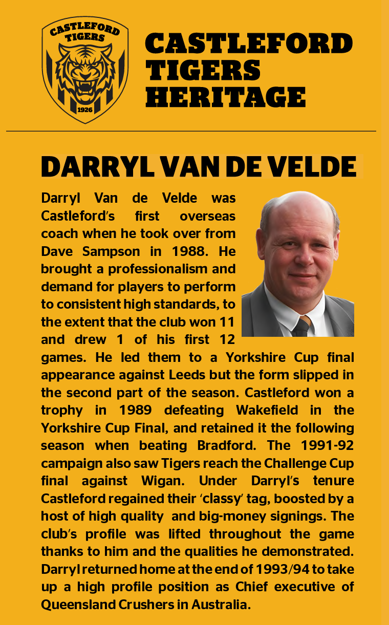 Profile of Darryl Van de Velde