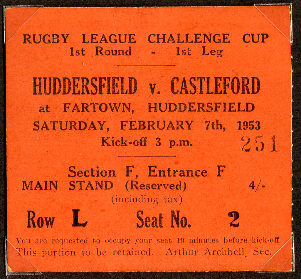1952/53 memorabilia