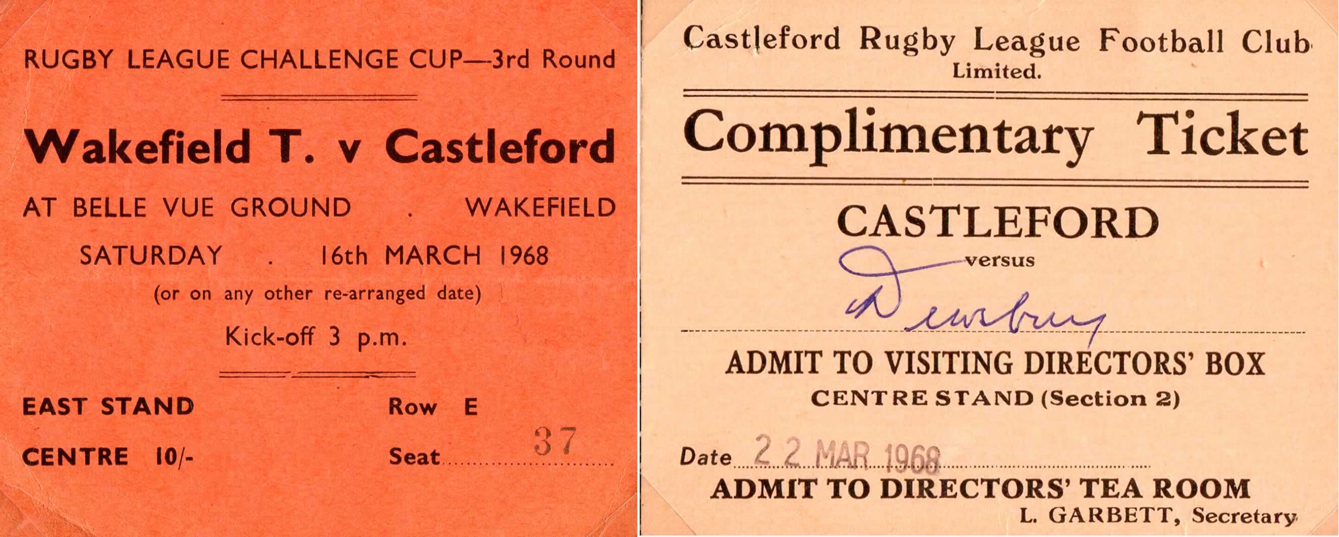 1967/68 memorabilia