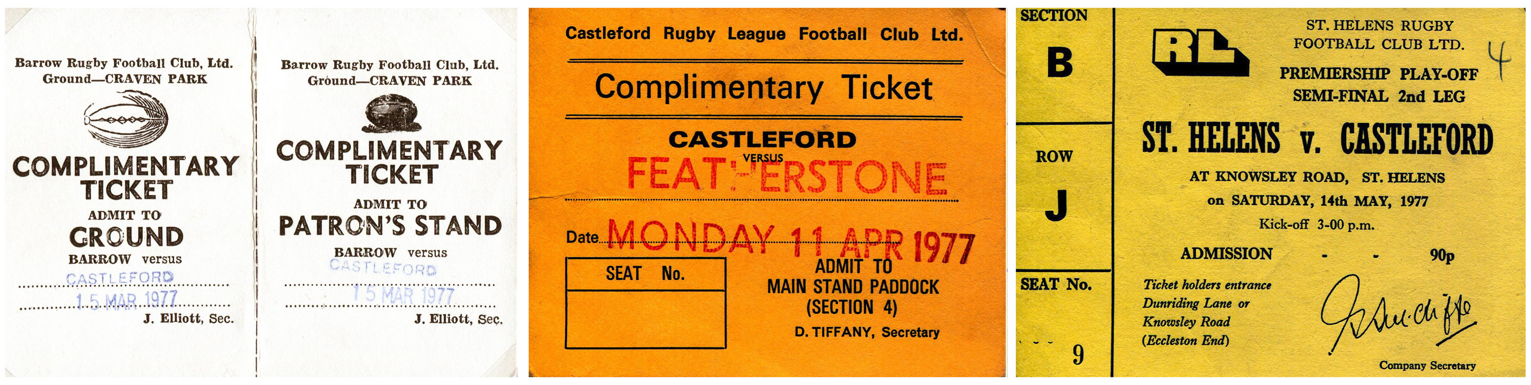 1976/77 memorabilia