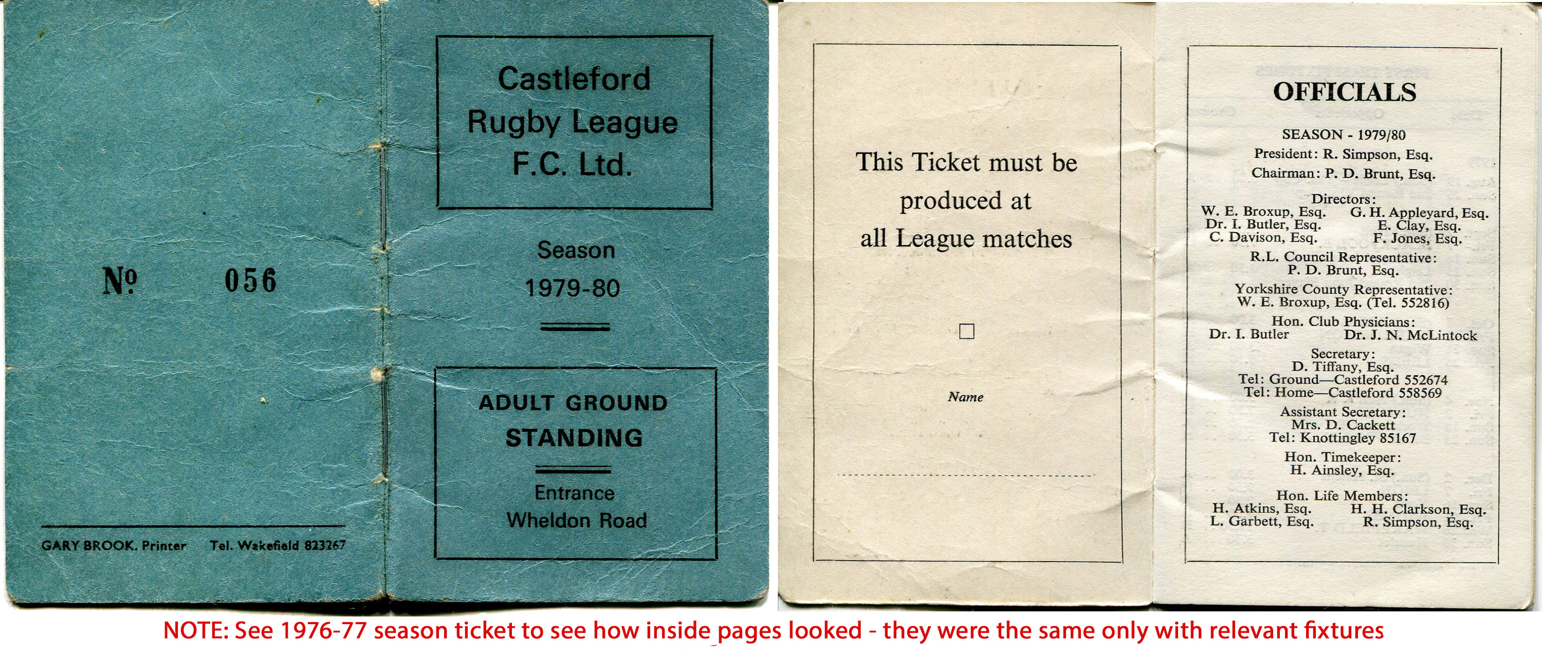 1979/80 memorabilia