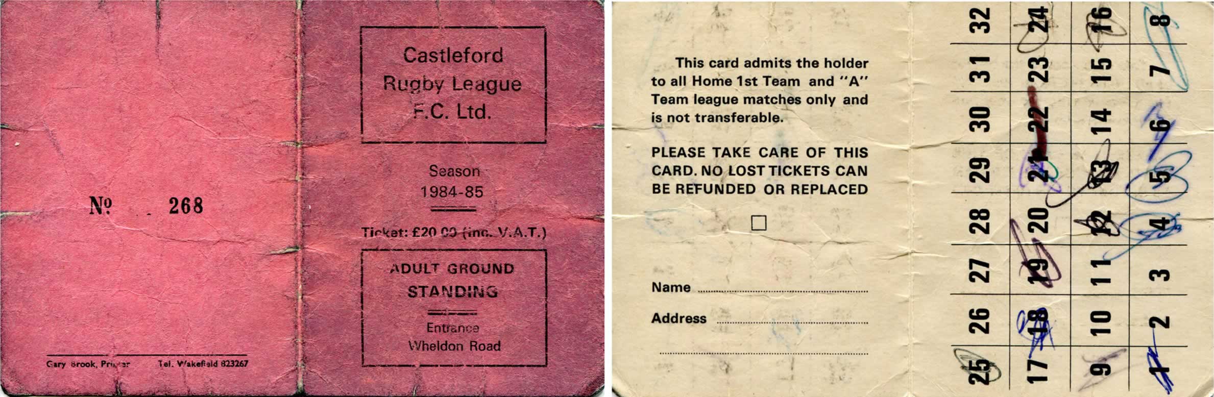 1984/85 memorabilia
