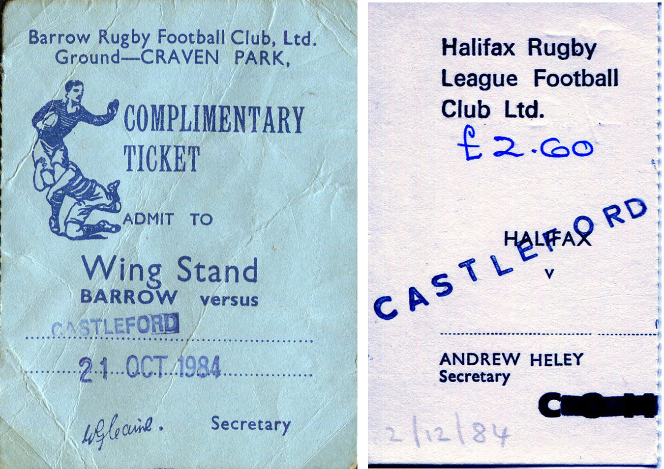 1984/85 memorabilia