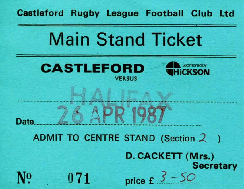 1986/87 memorabilia