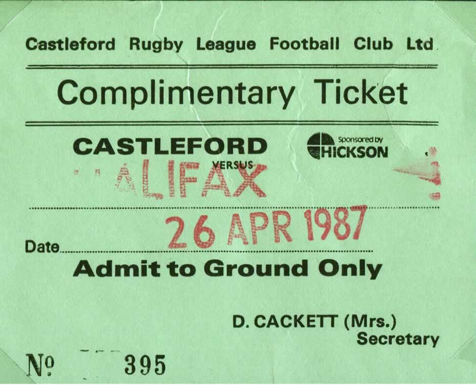 1986/87 memorabilia