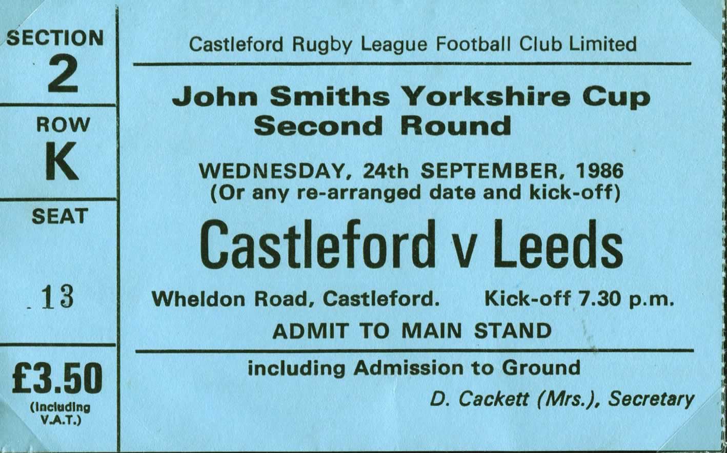 1986/87 memorabilia