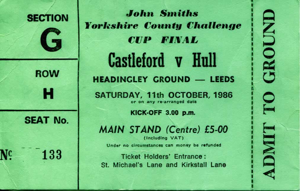1986/87 memorabilia