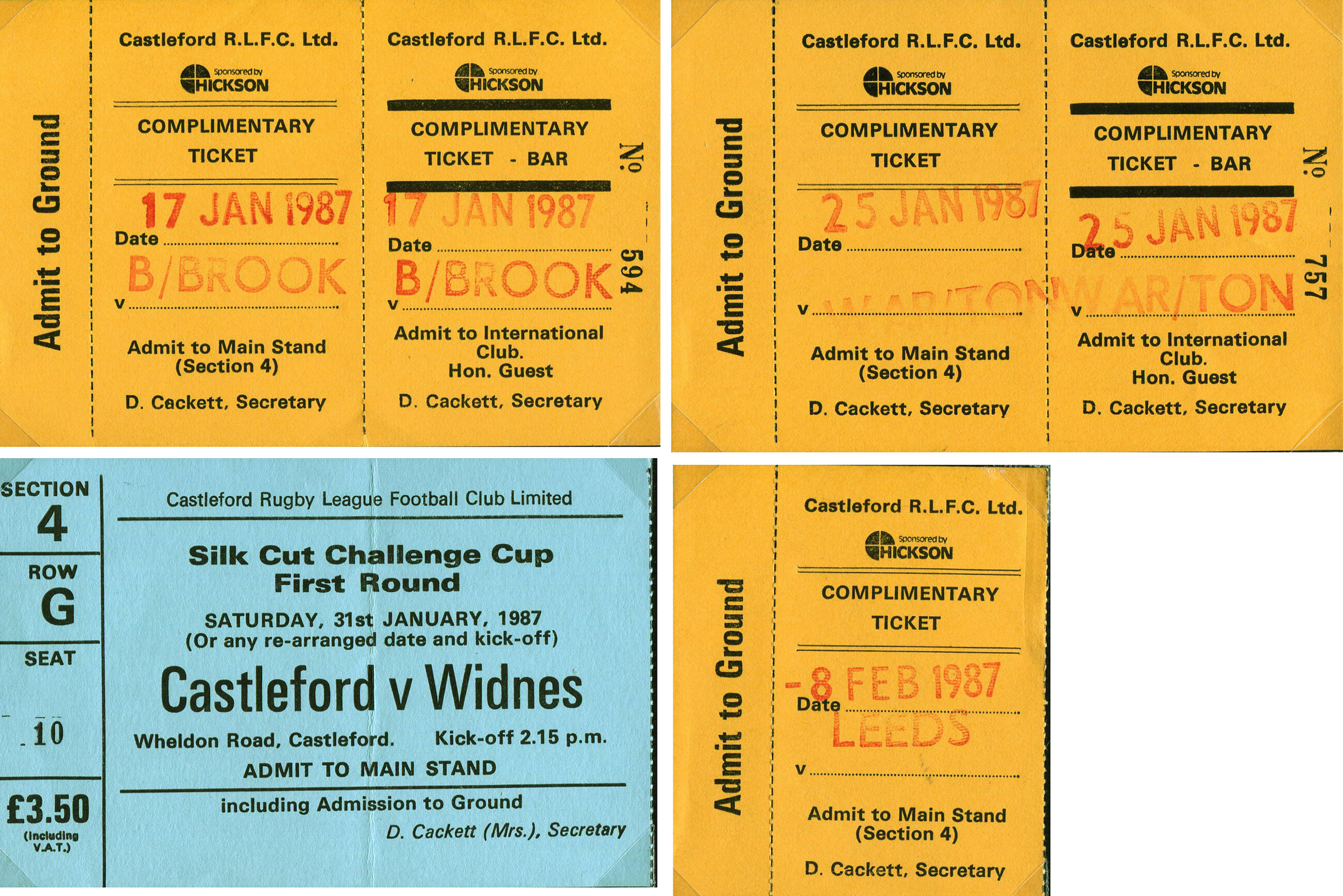 1986/87 memorabilia