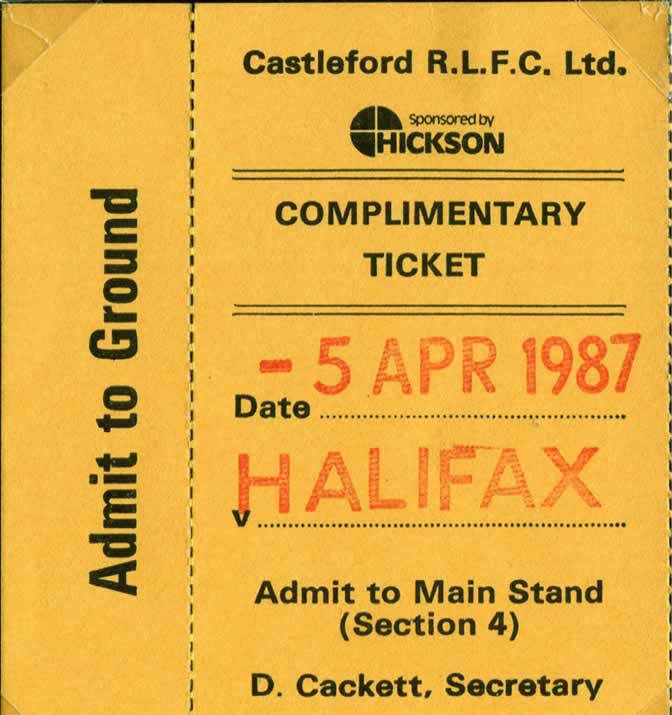 1986/87 memorabilia
