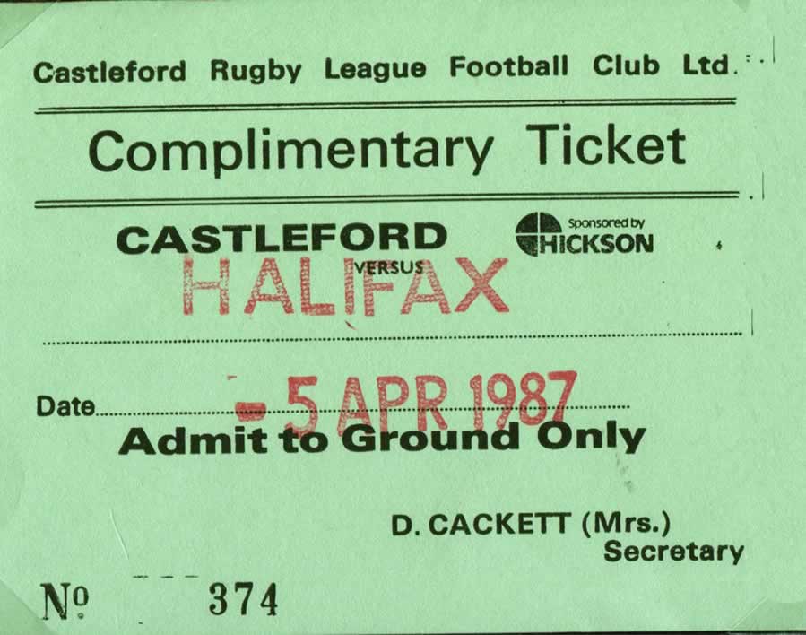 1986/87 memorabilia