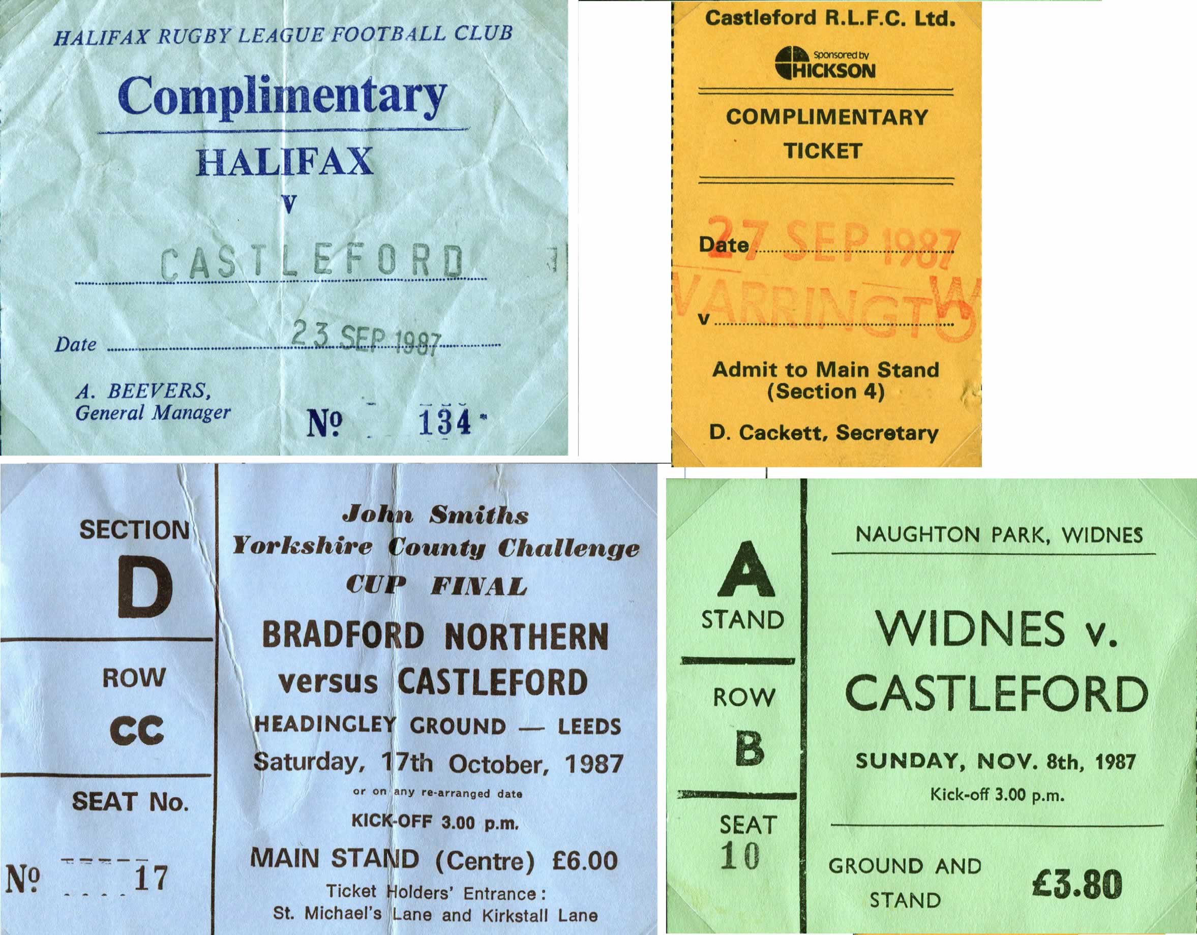 1987/88 memorabilia