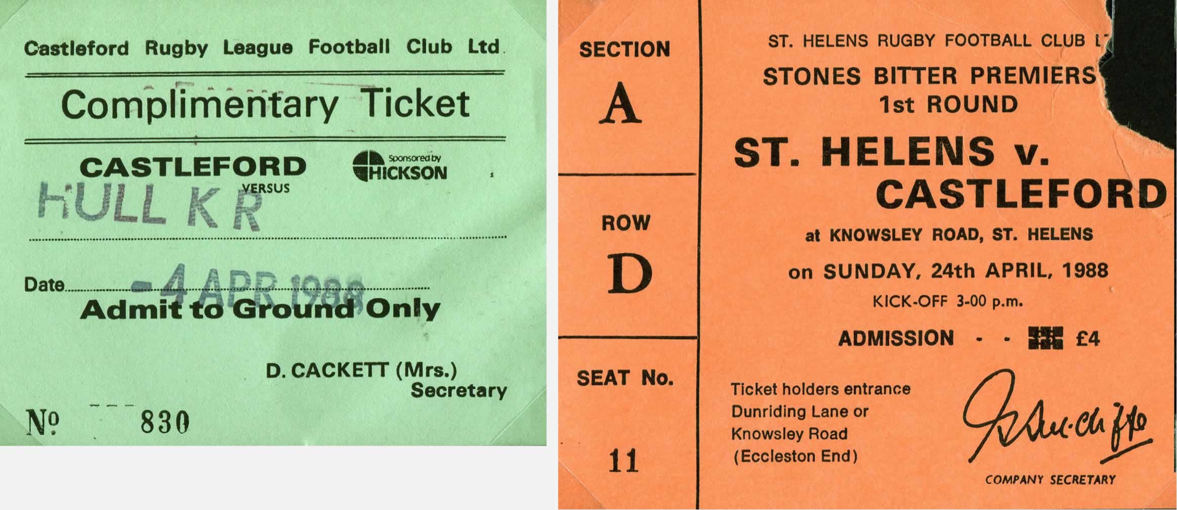 1987/88 memorabilia