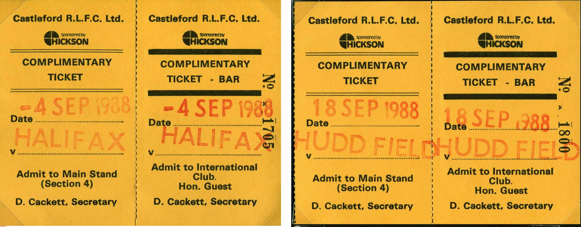 1988/89 memorabilia