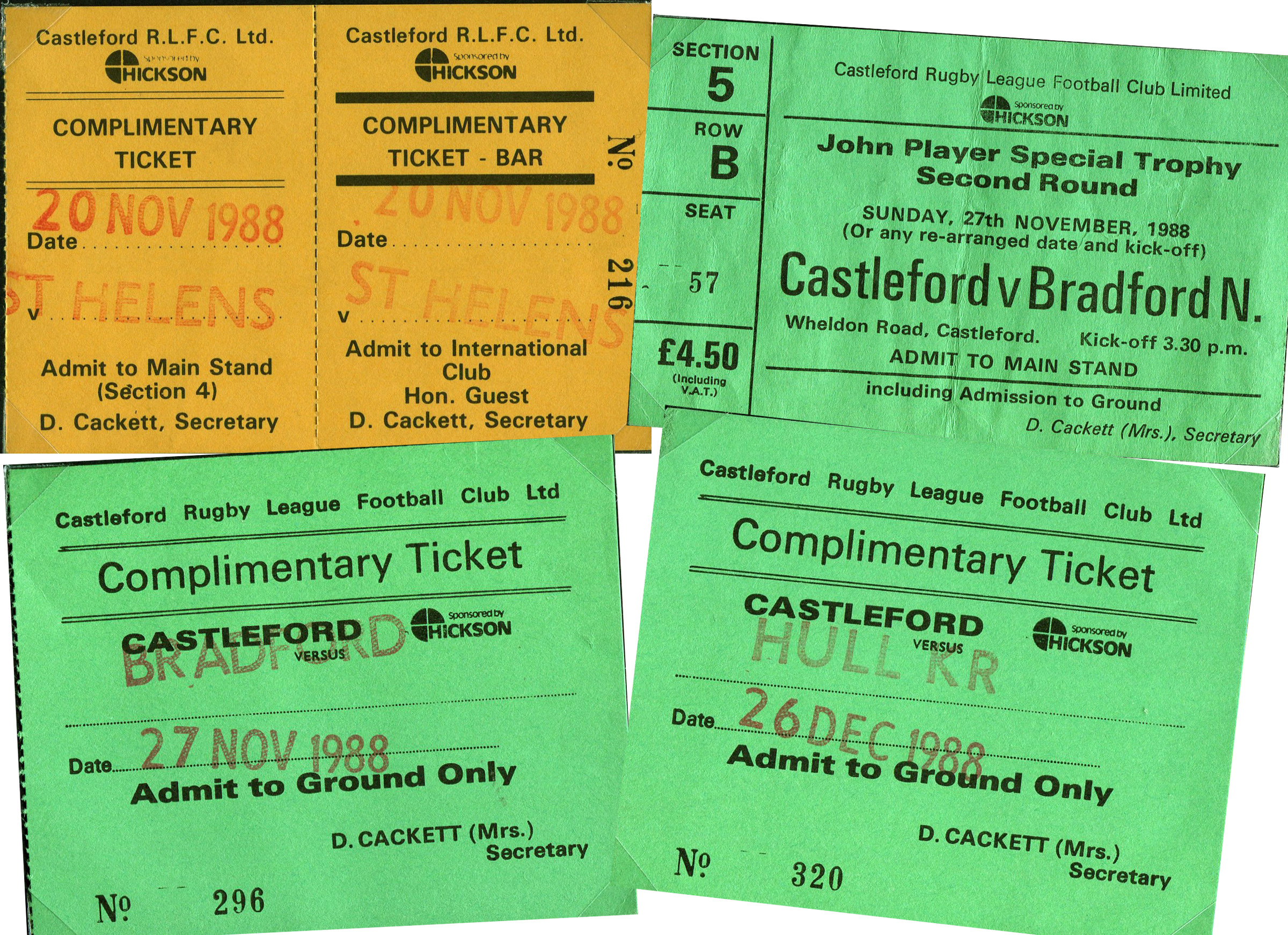 1988/89 memorabilia