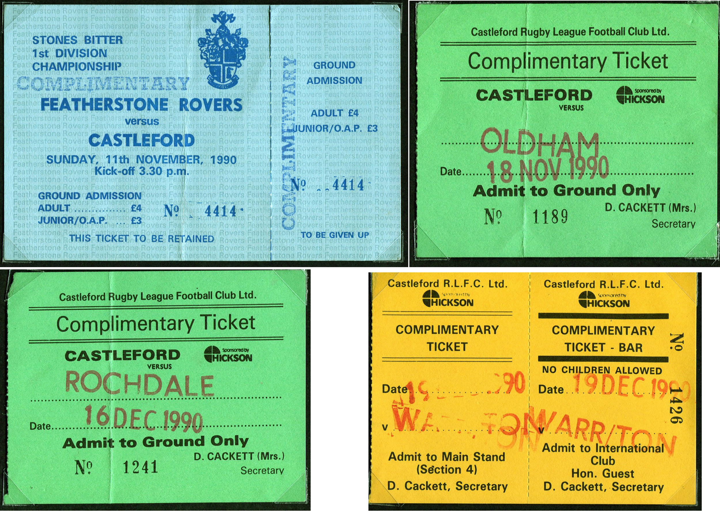 1990/91 memorabilia