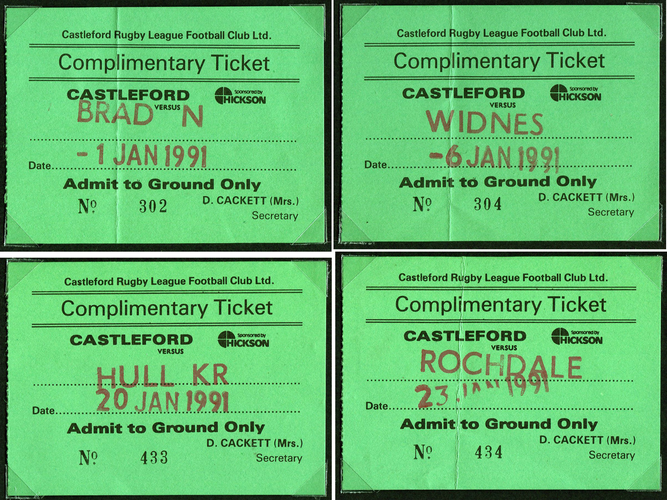 1990/91 memorabilia