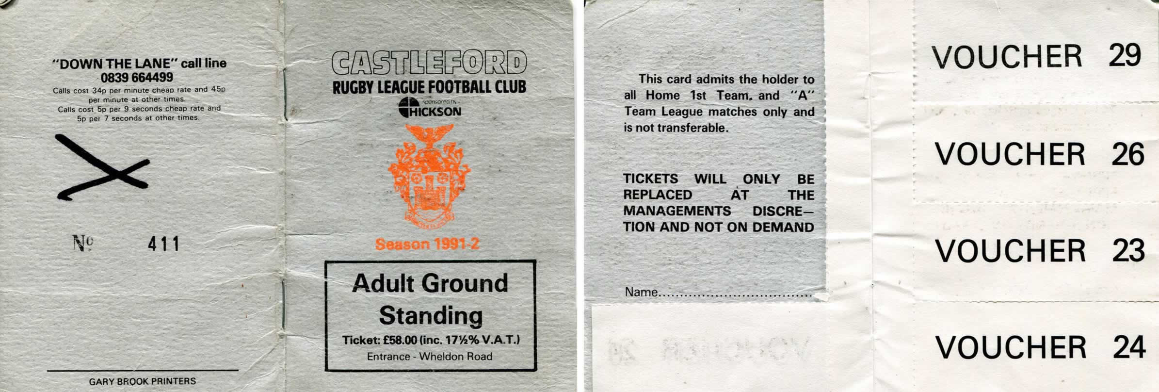 1991/92 memorabilia