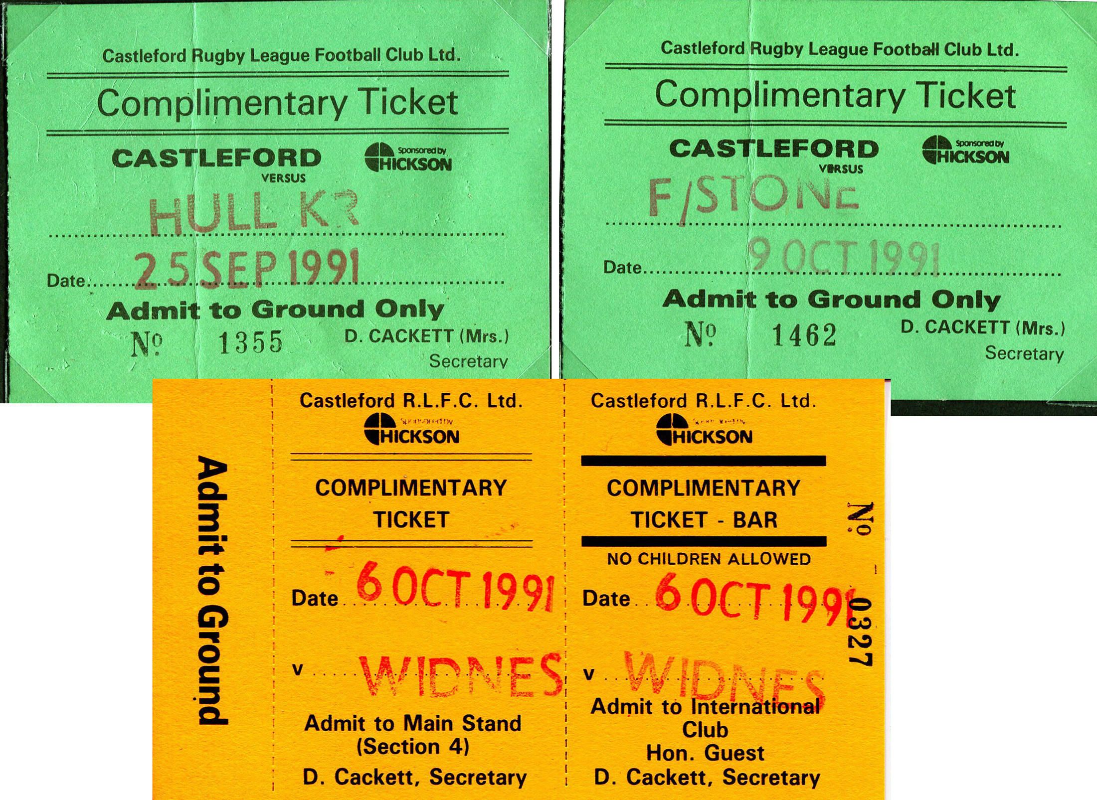 1991/92 memorabilia