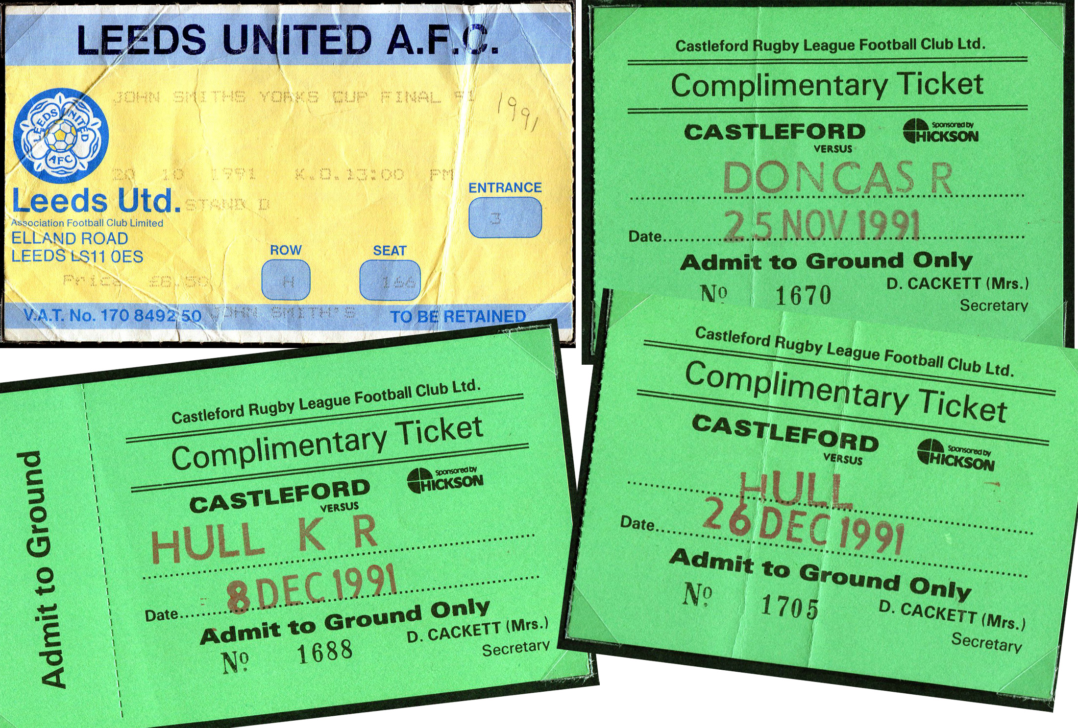 1991/92 memorabilia