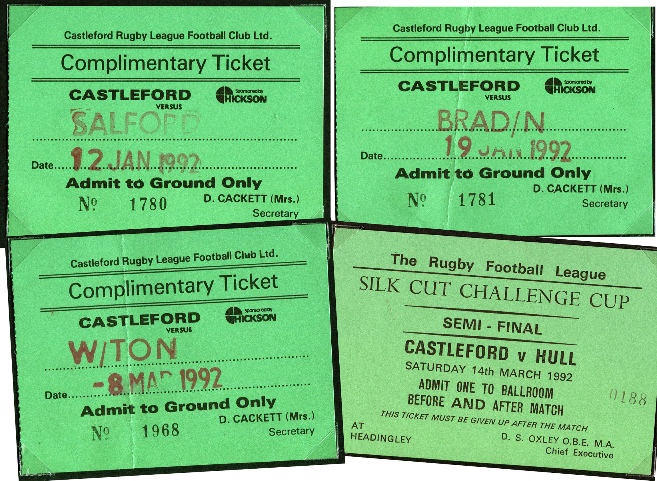 1991/92 memorabilia