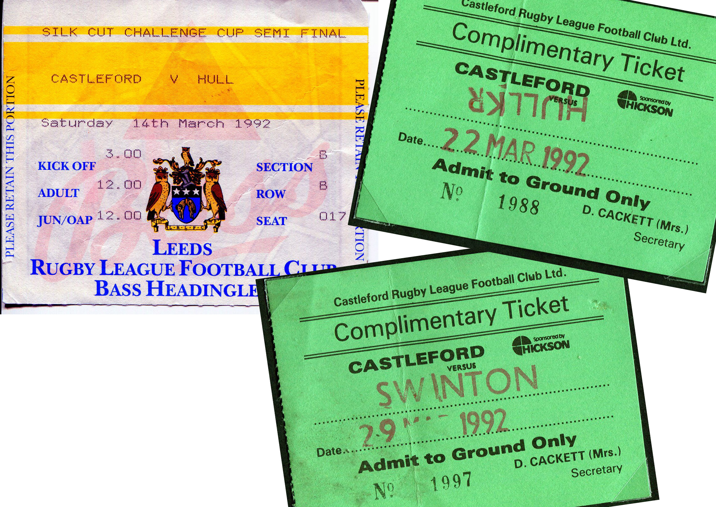 1991/92 memorabilia