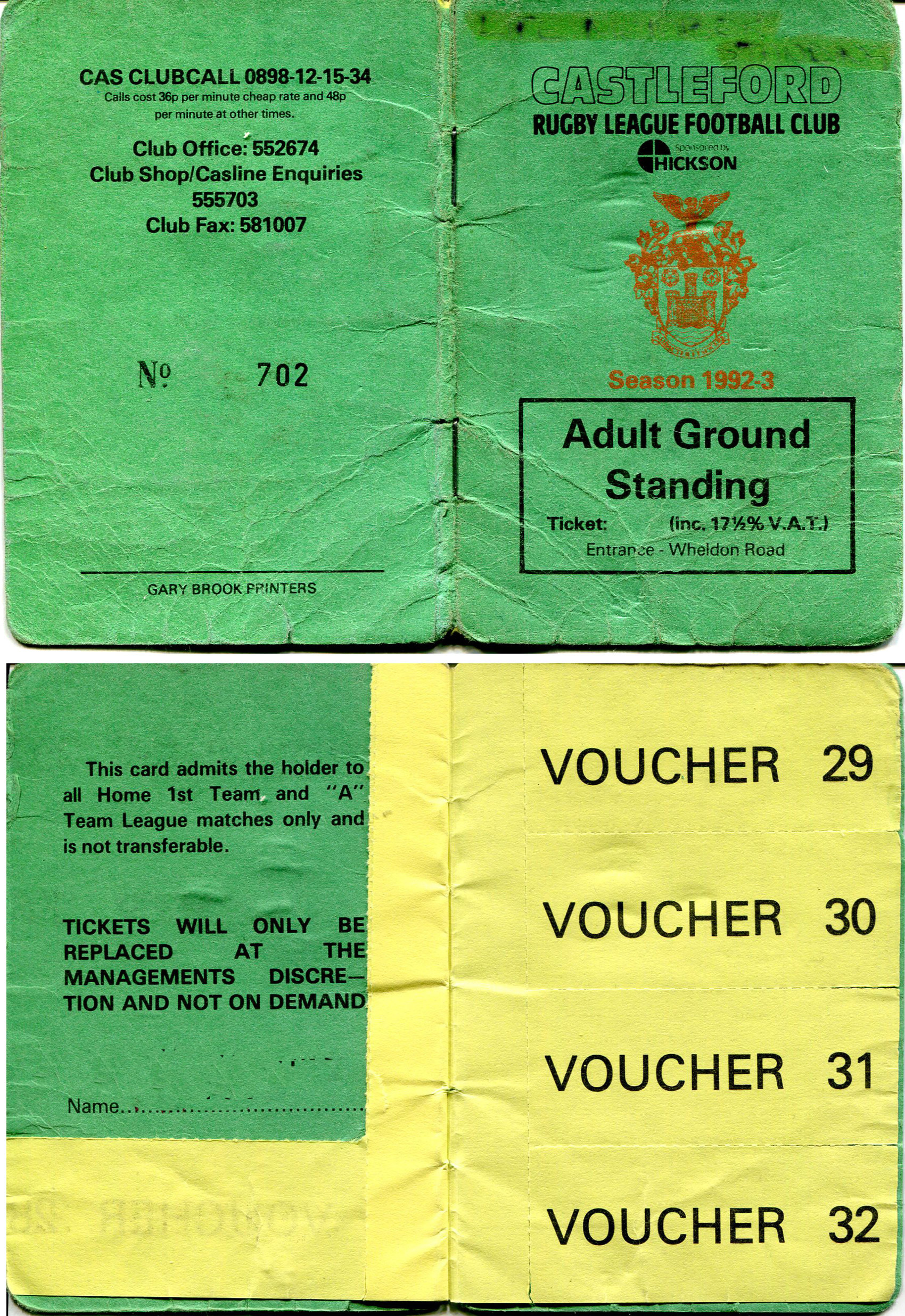 1992/93 memorabilia