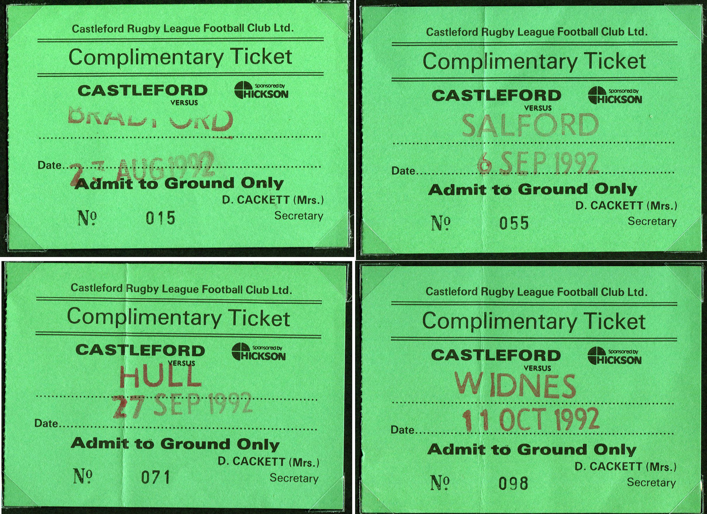 1992/93 memorabilia