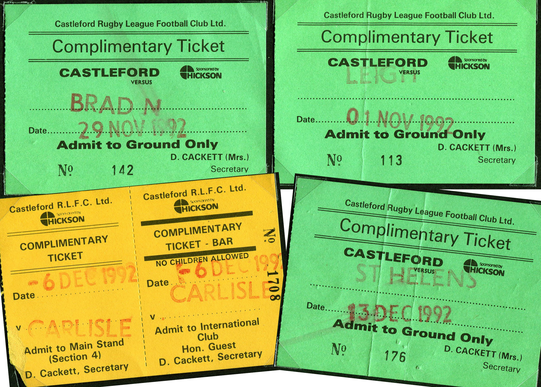 1992/93 memorabilia