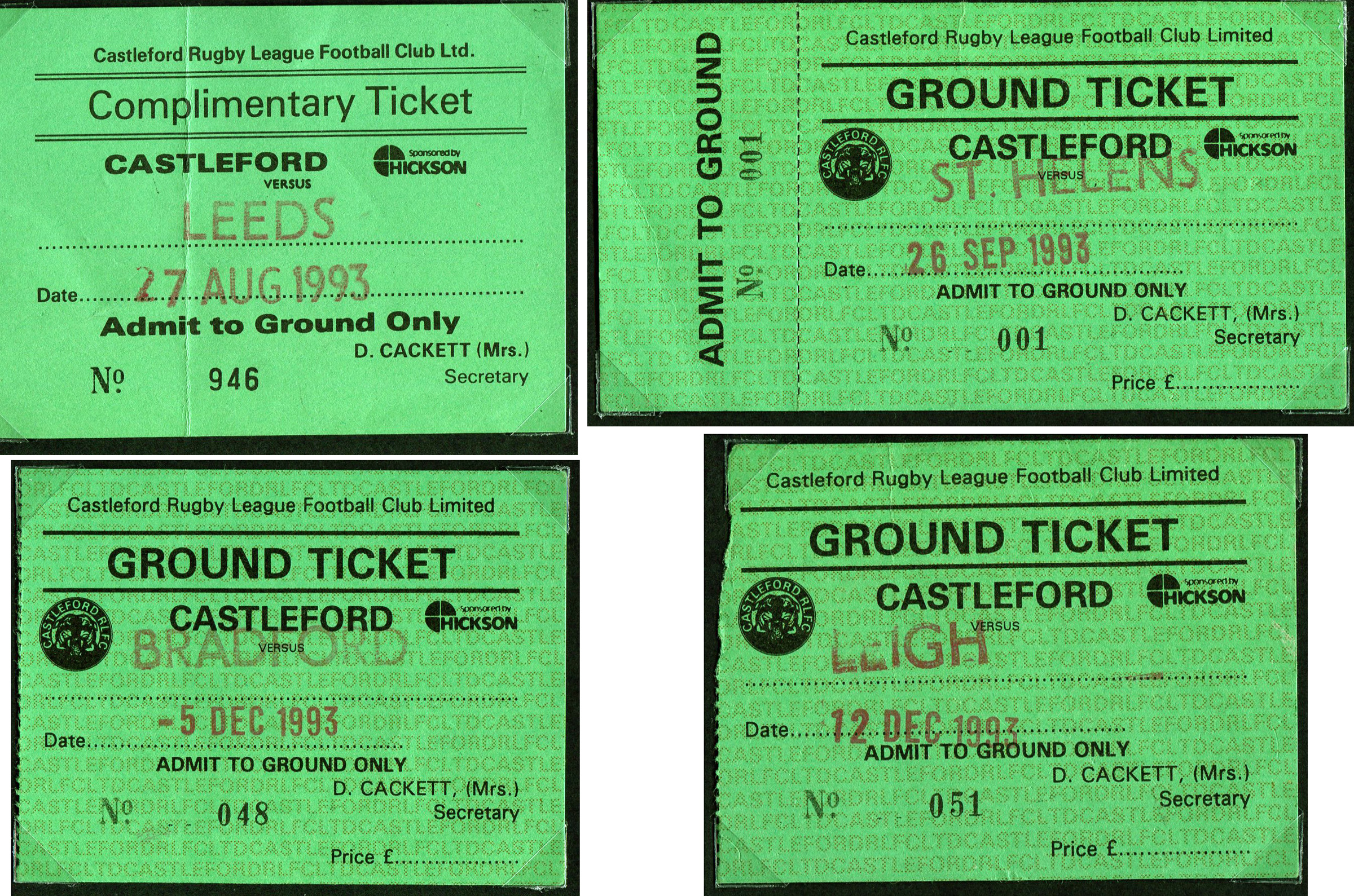 1993/94 memorabilia