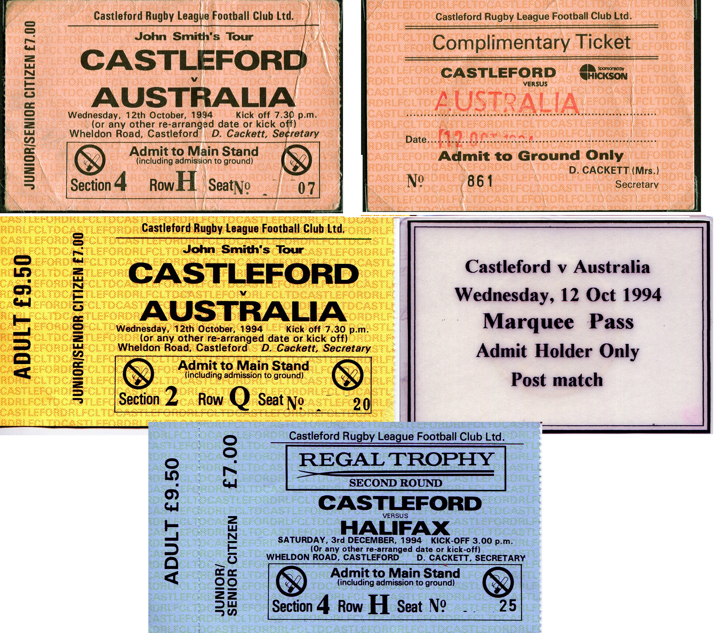 1994/95 memorabilia
