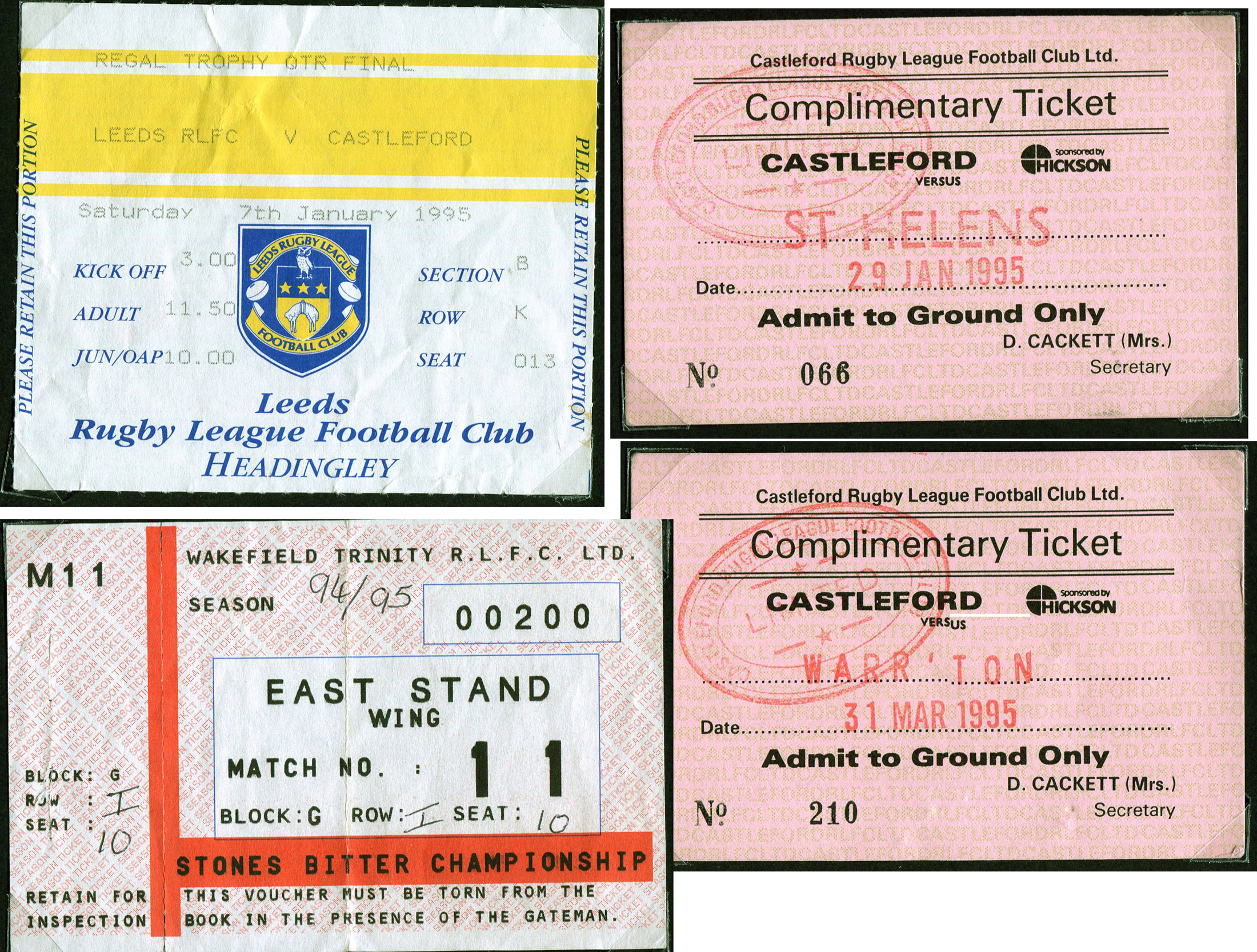 1994/95 memorabilia