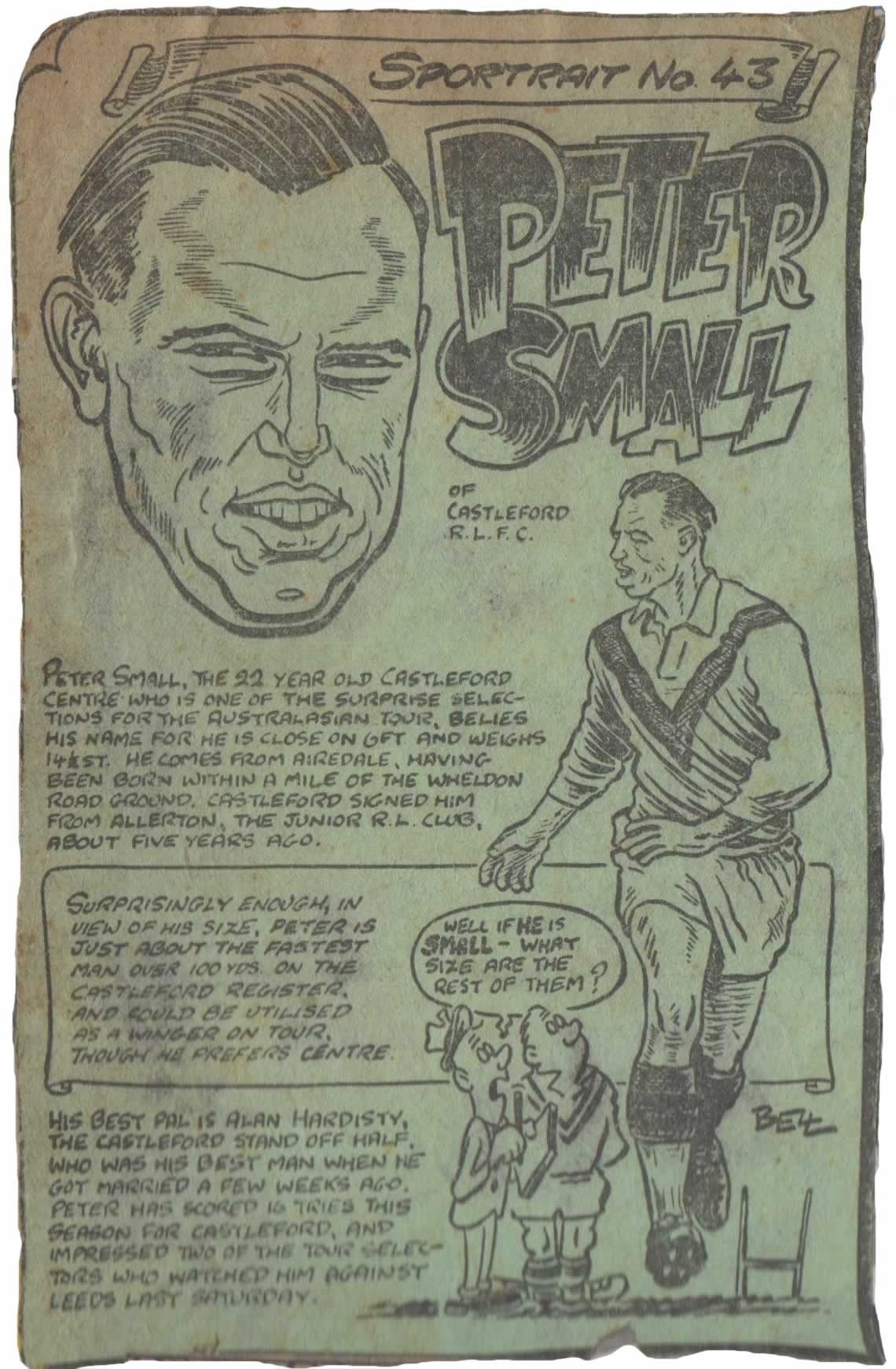 Peter Small memorabilia