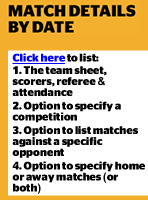 Matches within a specified Date Range
